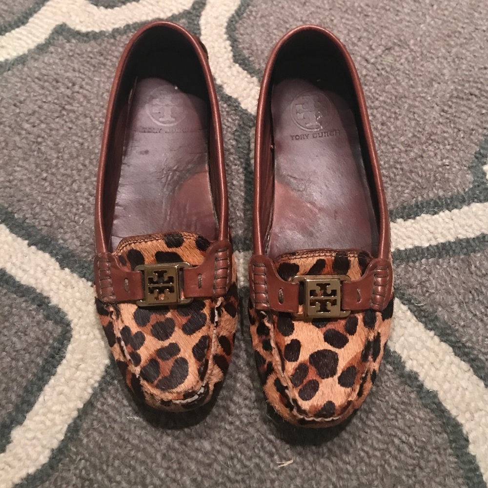 Tory Burch leopard shoes